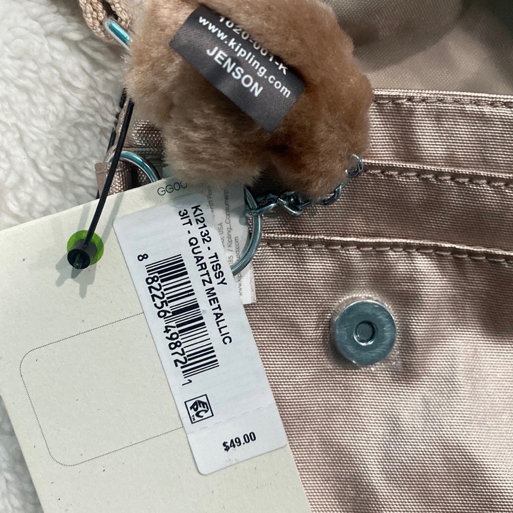 🐒🆕Kipling - Tissy Phone Case Crossbody, Quartz Metallic - Picture 5 of 7
